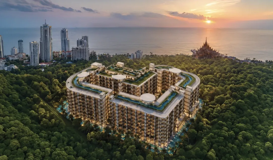 Love It low-rise wellness resort condo development, Wongamat Beach, Pattaya