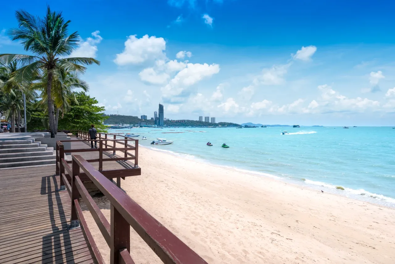 Pattaya Beach, a short drive from Wongamat