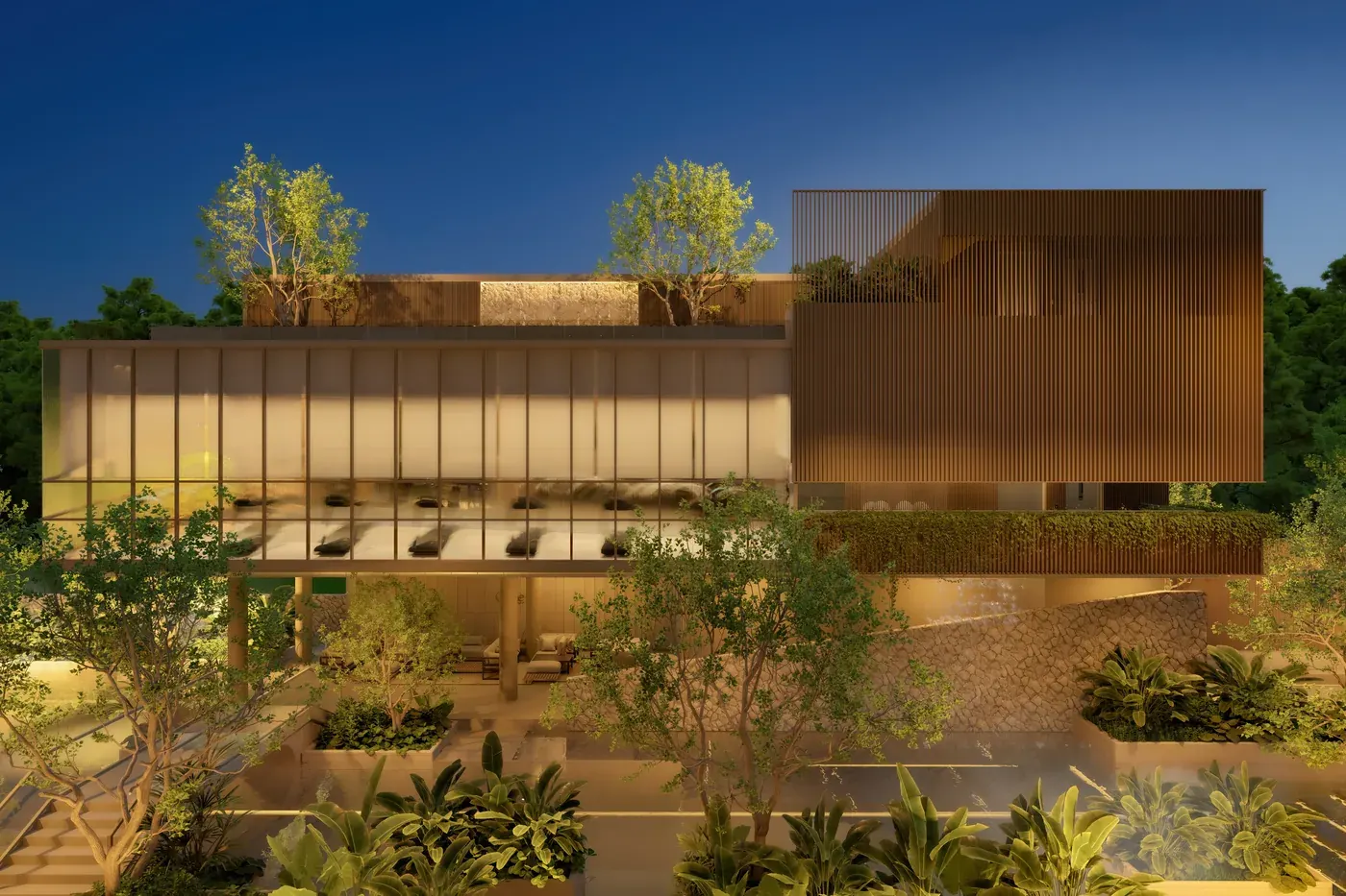 Céline exterior and pool deck