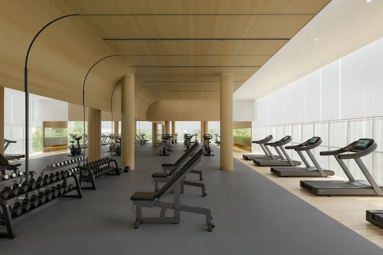 Fitness studio at Céline