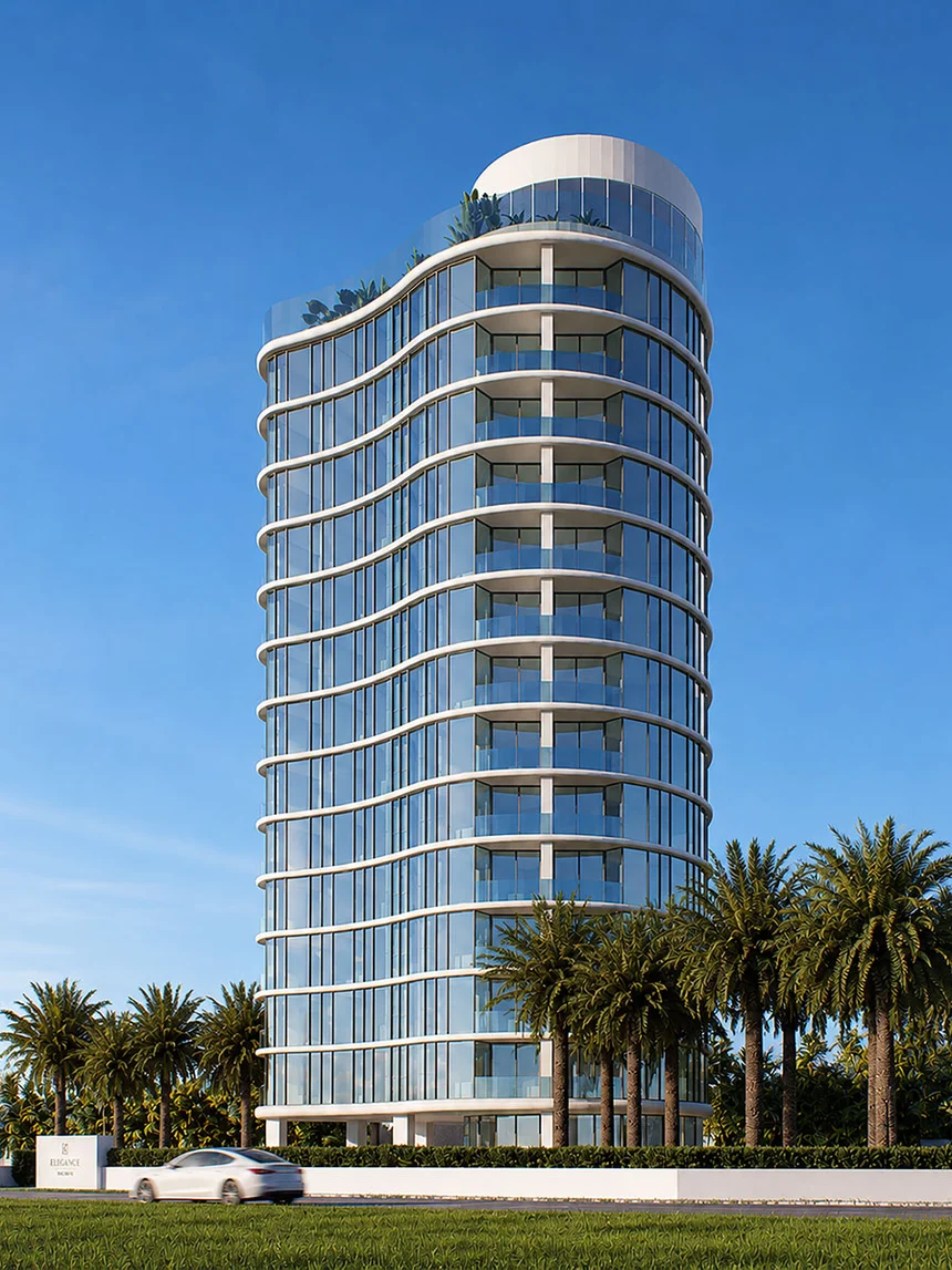 Elegance Residence, a 14-storey curved tower on Pratumnak Hill