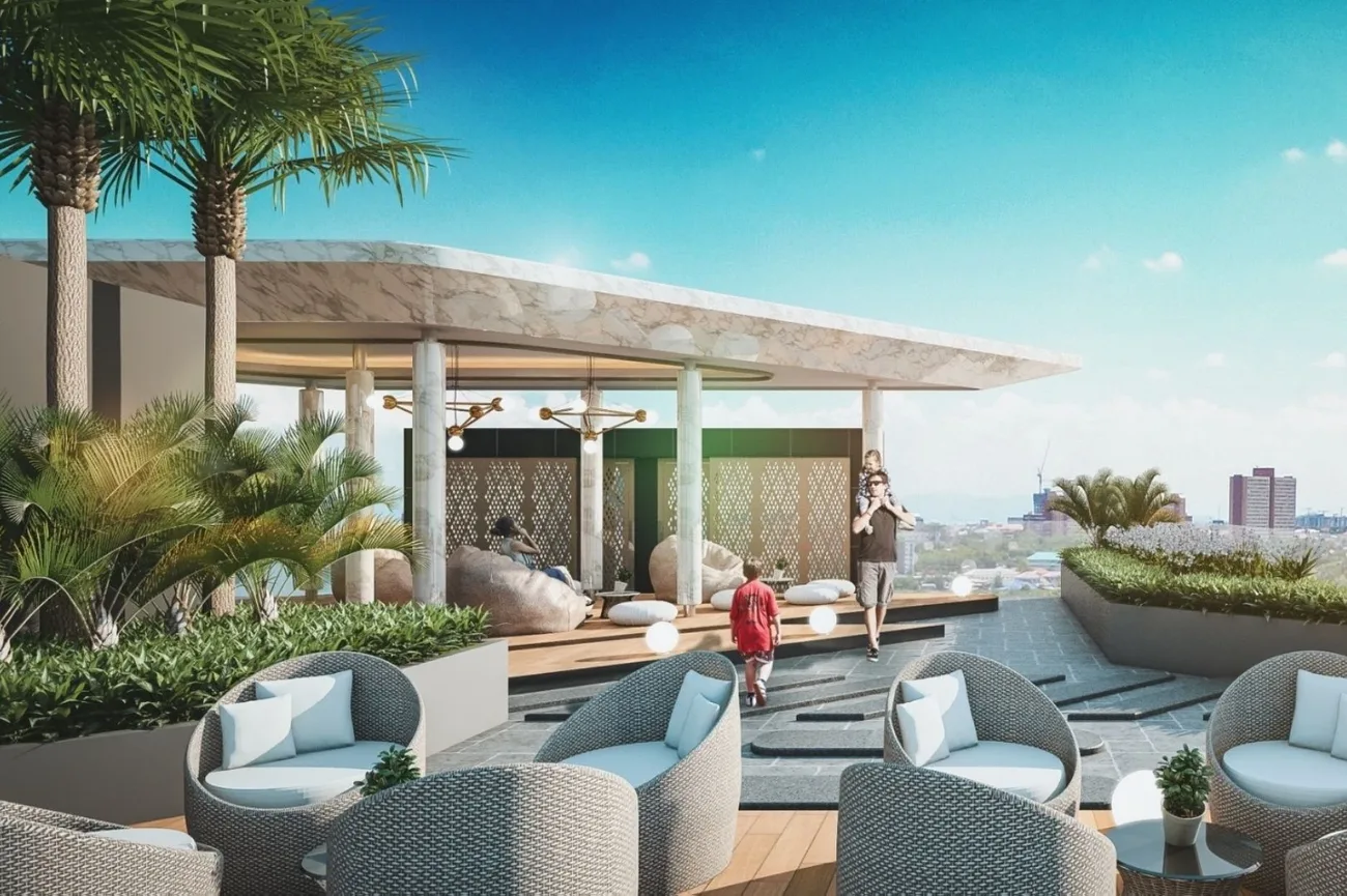 Rooftop sky lounge at Pristine Park 3