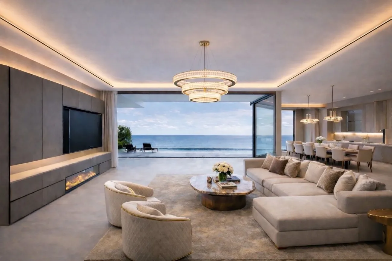 Penthouse living room with sea view, Sea Sky by Sands