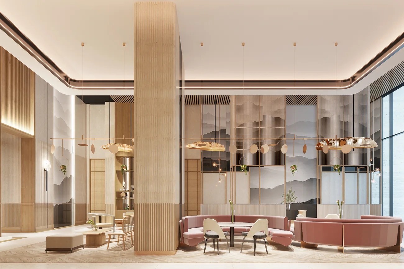 Lobby lounge seating
