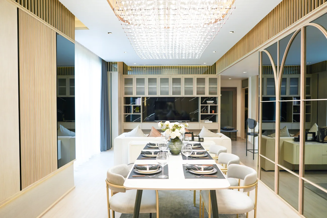 Furnished show suite interior