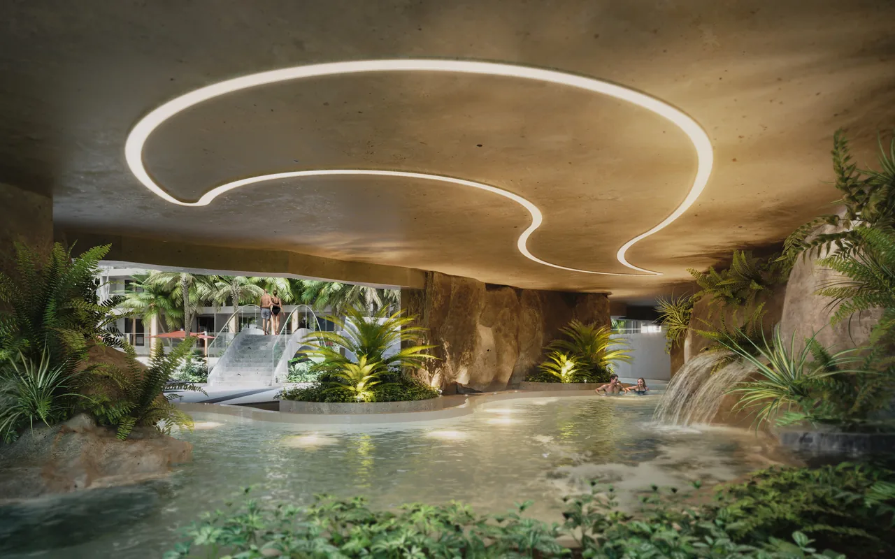 Cave pool at Grand Solaire Noble