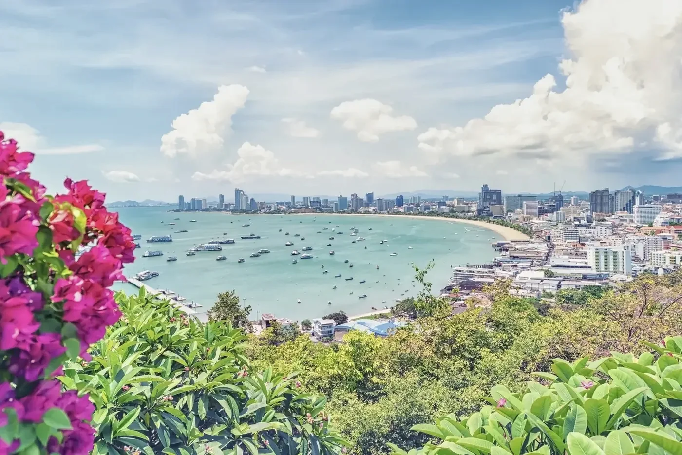 Grand Solaire Noble over central Pattaya