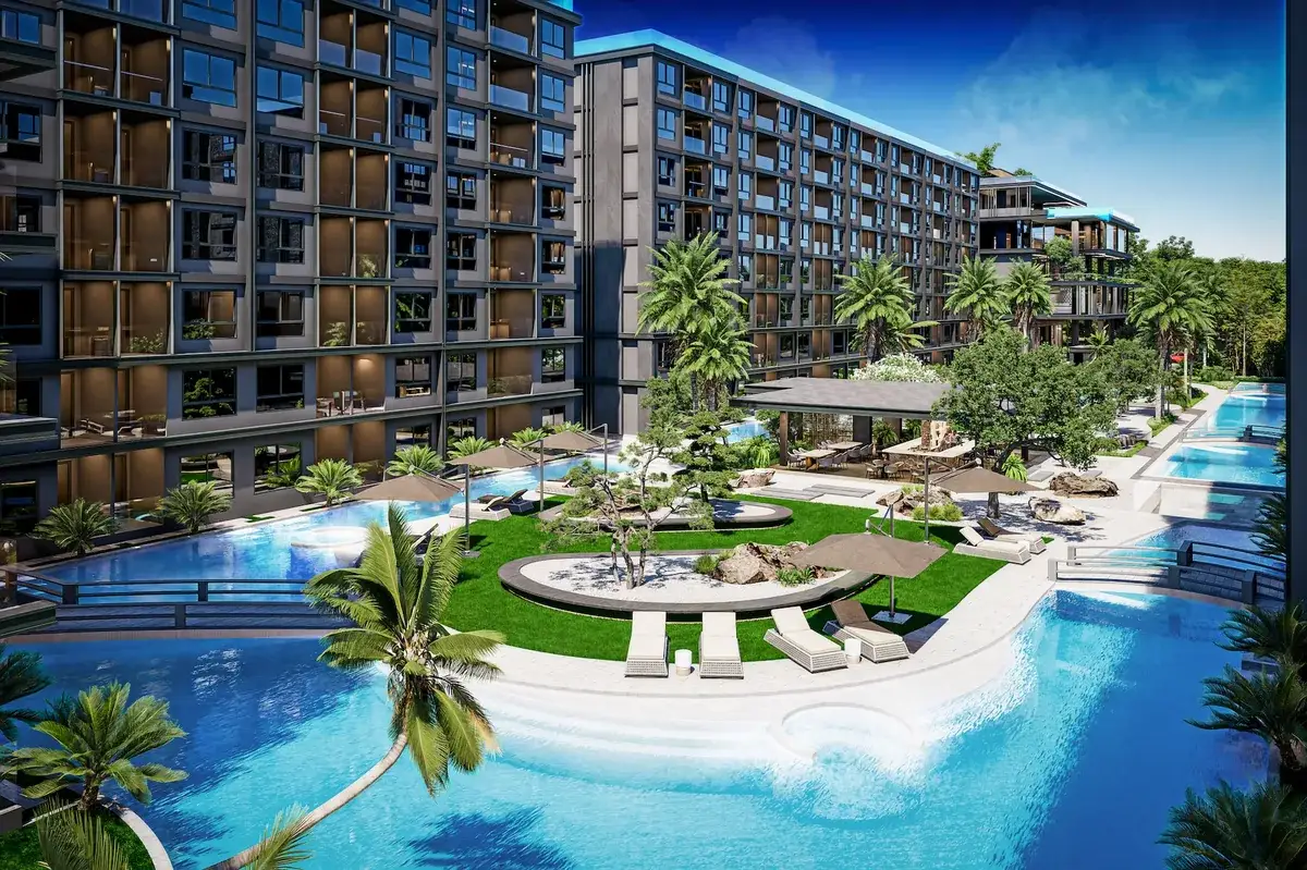 Lagoon swimming pools at Zenith II