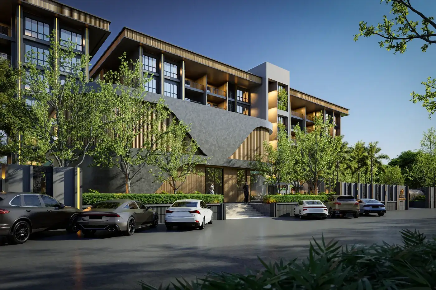 Zensiri Residences arrival pavilion and drop-off