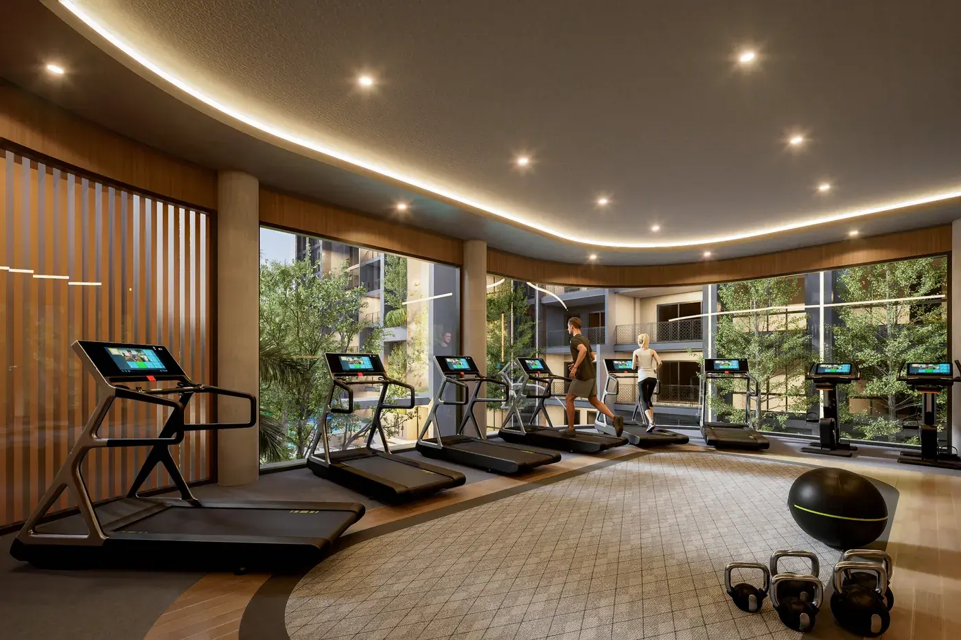 Fully equipped gym at Zensiri Residences